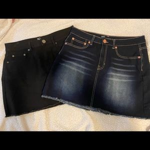 2 Mid Rise Skirts NWOT